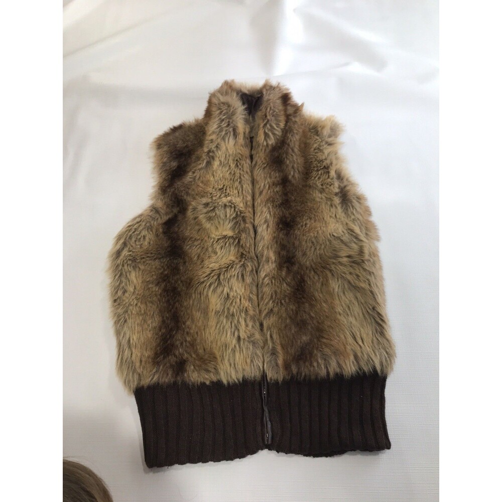 Heirloom Collectibles Faux-Fur Vest - Brown - Size Medium